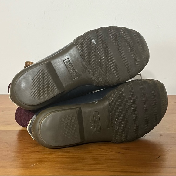 Sperry Top-Sider Saltwater Quilted‎ Duck Boots Womens Wine Color Size 5M - Picture 7 of 7